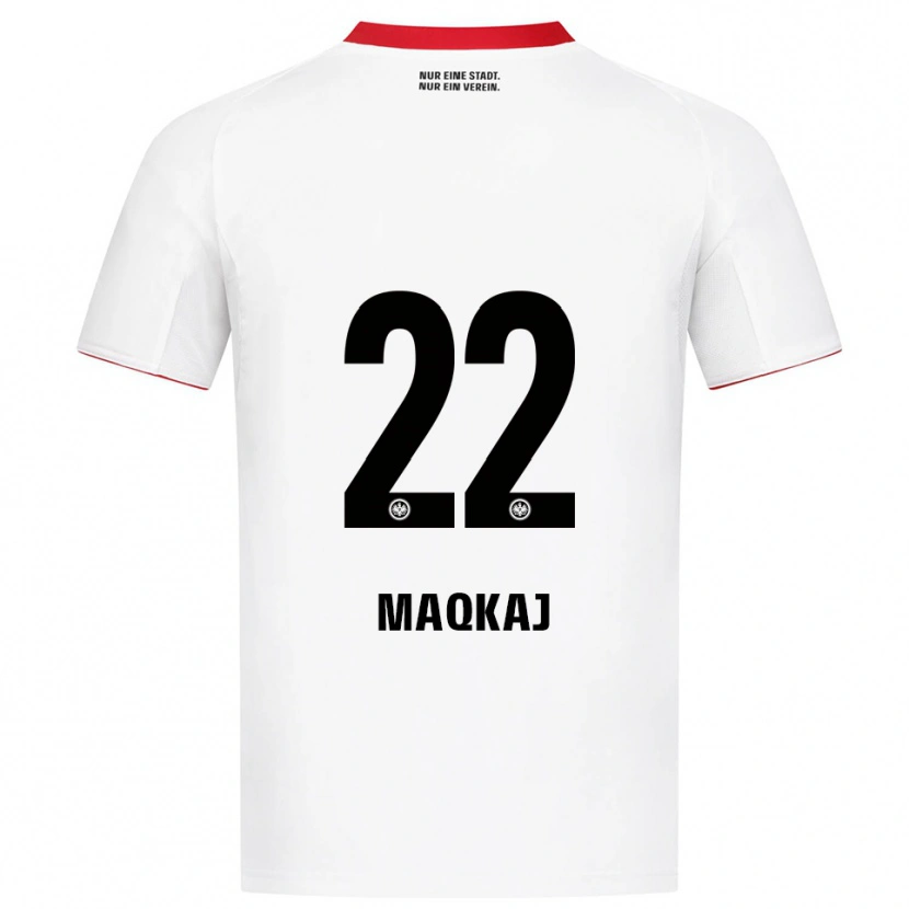Danxen Mulher Camisola Dritan Maqkaj #22 Branco Vermelho Alternativa 2025/26 Camisa Brasil
