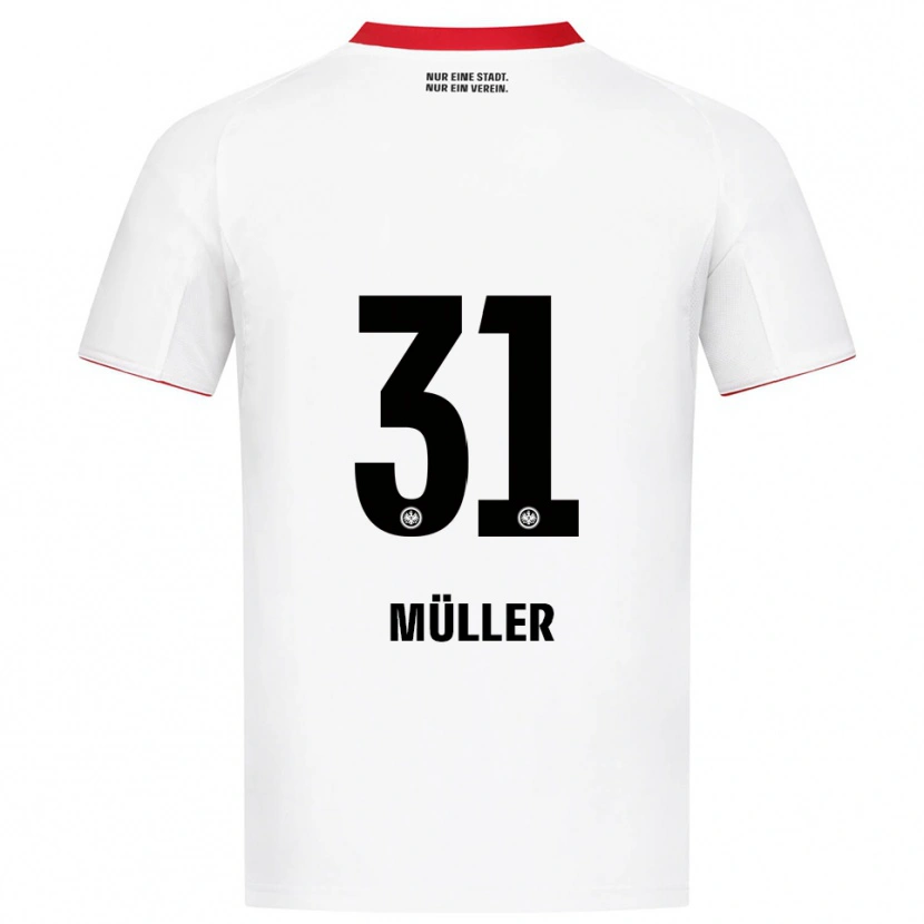 Danxen Mulher Camisola Laurin Müller #31 Branco Vermelho Alternativa 2025/26 Camisa Brasil