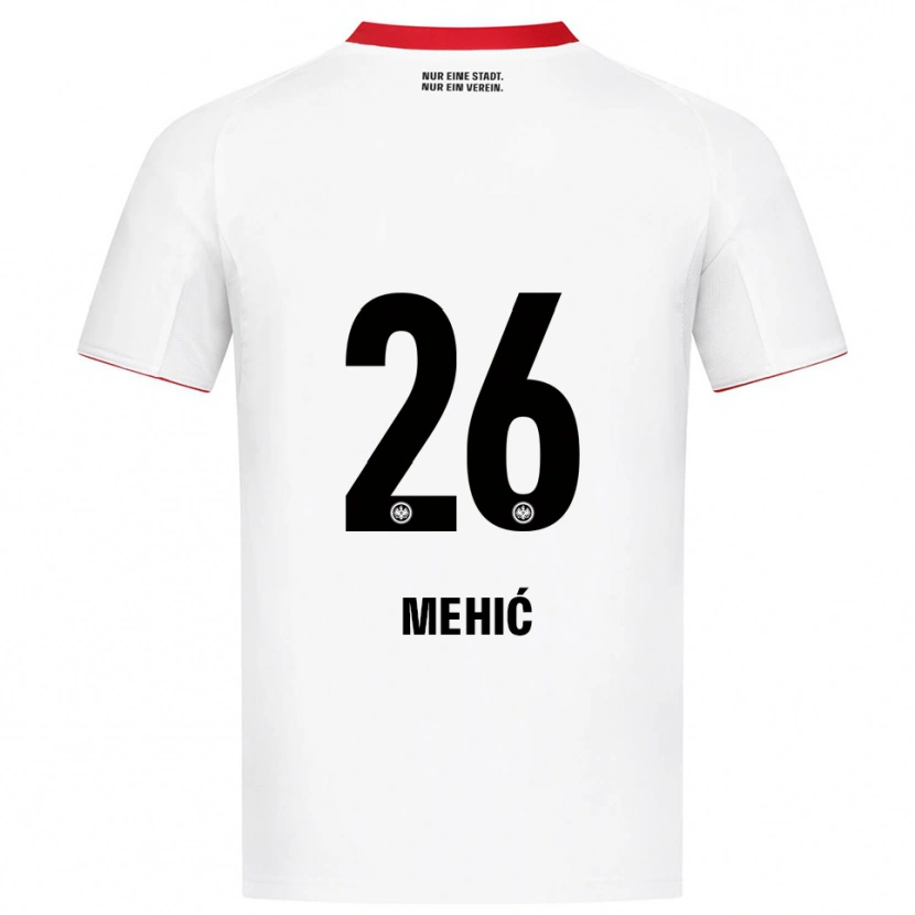 Danxen Mulher Camisola Liam Mehić #26 Branco Vermelho Alternativa 2025/26 Camisa Brasil