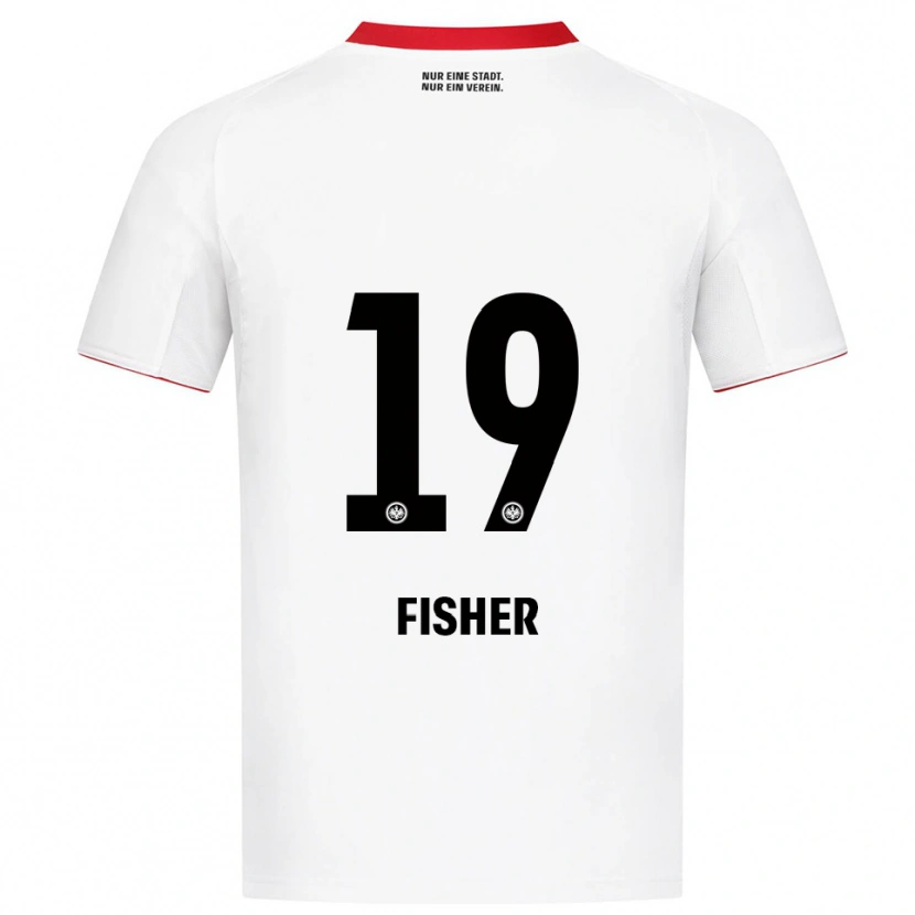 Danxen Mulher Camisola Ben-Luca Fisher #19 Branco Vermelho Alternativa 2025/26 Camisa Brasil