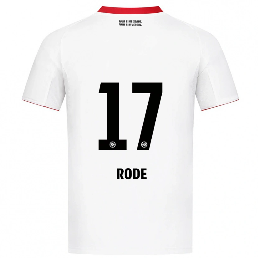 Danxen Mulher Camisola Sebastian Rode #17 Branco Vermelho Alternativa 2025/26 Camisa Brasil