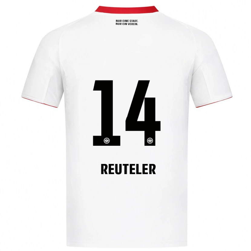 Danxen Mulher Camisola Géraldine Reuteler #14 Branco Vermelho Alternativa 2025/26 Camisa Brasil