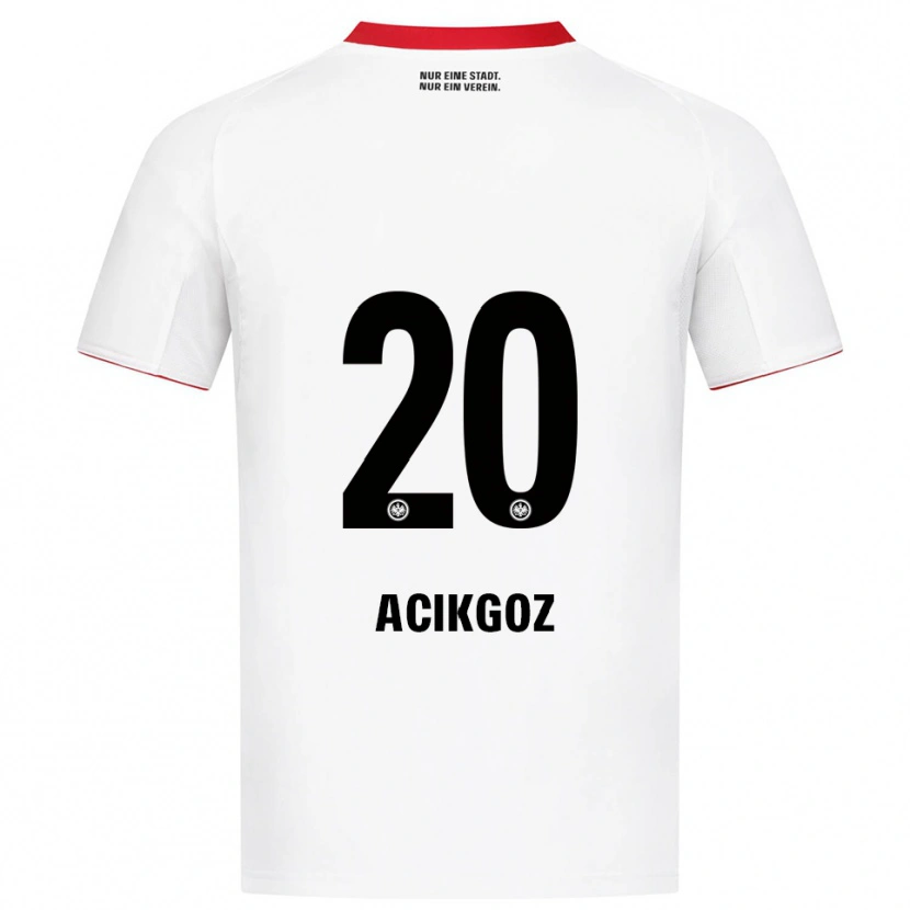 Danxen Mulher Camisola Ilayda Acikgoz #20 Branco Vermelho Alternativa 2025/26 Camisa Brasil