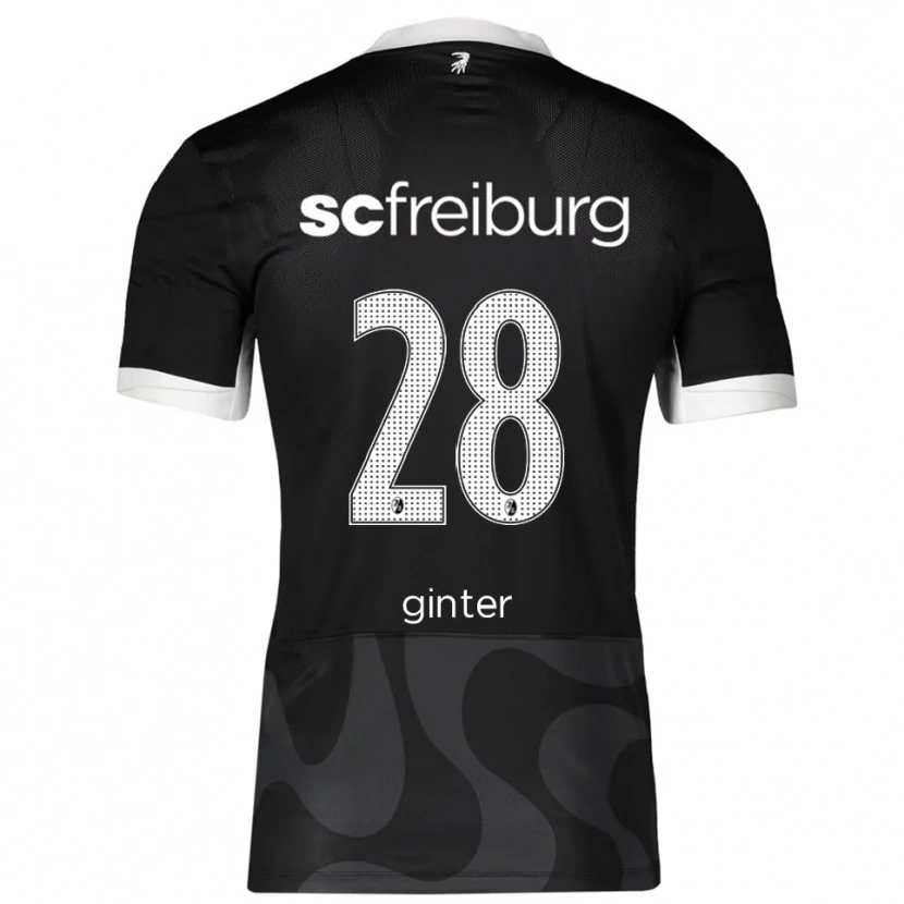 Danxen Mulher Camisola Matthias Ginter #28 Preto Branco Alternativa 2025/26 Camisa Brasil