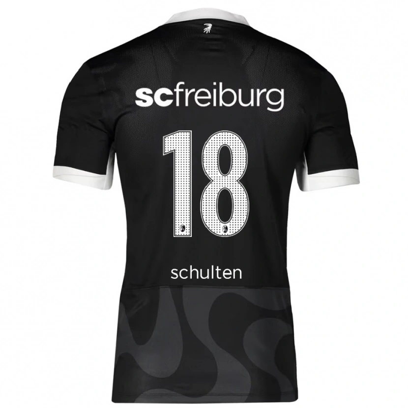 Danxen Mulher Camisola Luca Schulten #18 Preto Branco Alternativa 2025/26 Camisa Brasil