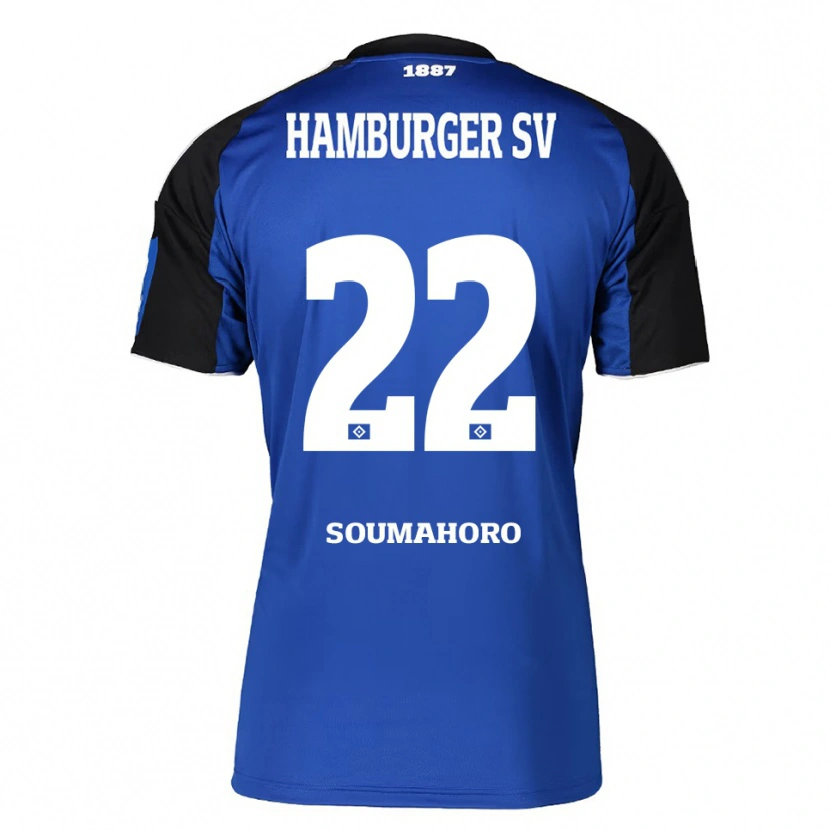Danxen Mulher Camisola Aboubaka Soumahoro #22 Azul Preto Alternativa 2025/26 Camisa Brasil