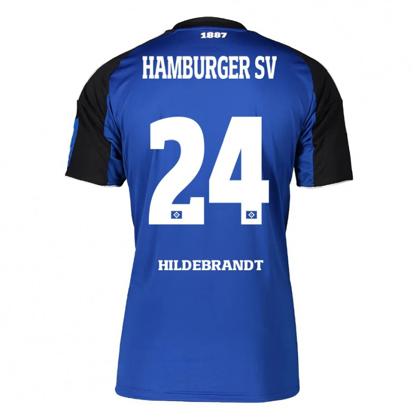 Danxen Mulher Camisola Tjark Hildebrandt #24 Azul Preto Alternativa 2025/26 Camisa Brasil