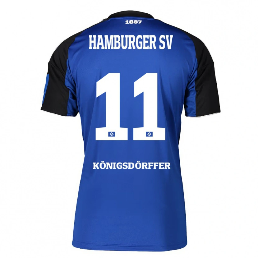 Danxen Mulher Camisola Ransford Königsdörffer #11 Azul Preto Alternativa 2025/26 Camisa Brasil
