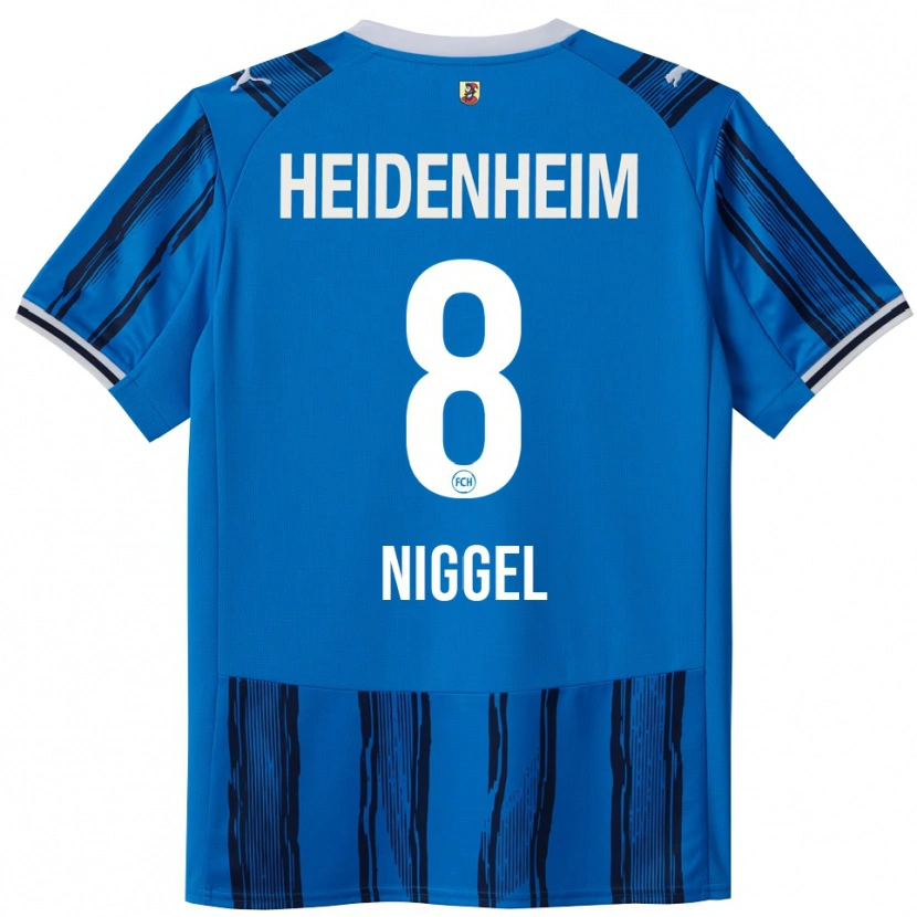 Danxen Mulher Camisola Henrik Niggel #8 Azul Marinho Alternativa 2025/26 Camisa Brasil