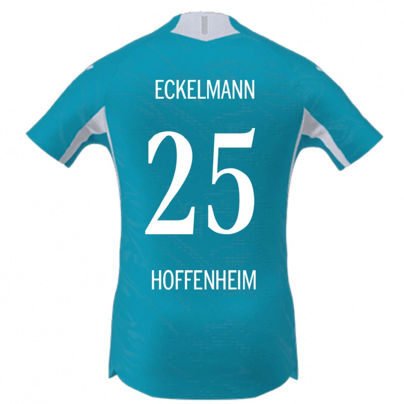 Danxen Mulher Camisola Henri Eckelmann #25 Azul Celeste Alternativa 2025/26 Camisa Brasil