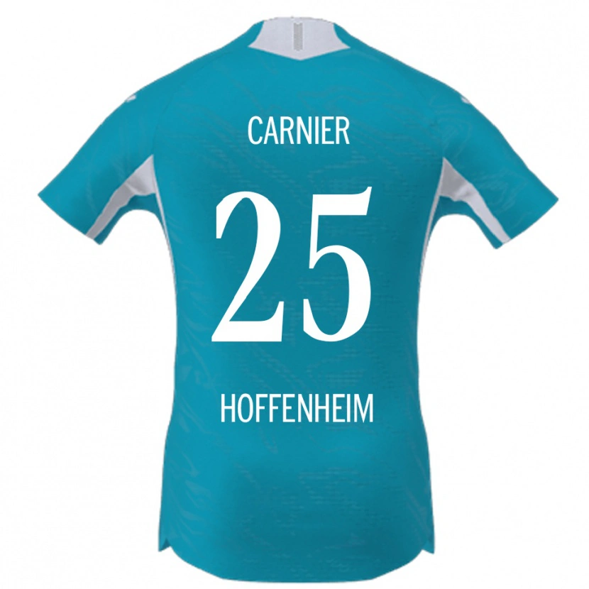Danxen Mulher Camisola Alekseï Carnier #25 Azul Celeste Alternativa 2025/26 Camisa Brasil