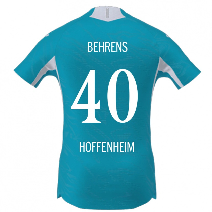 Danxen Mulher Camisola Hennes Behrens #40 Azul Celeste Alternativa 2025/26 Camisa Brasil