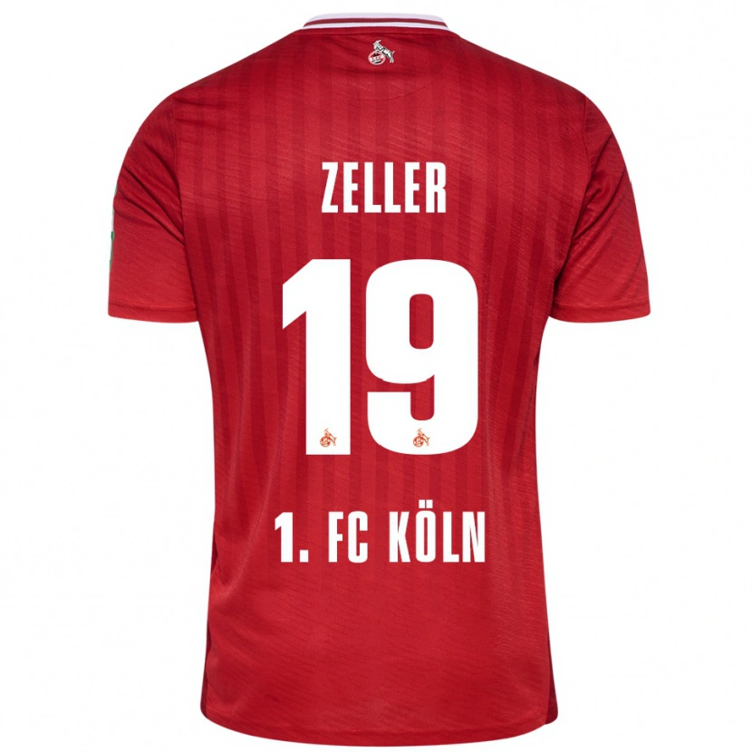 Danxen Mulher Camisola Dóra Zeller #19 Vermelho Branco Alternativa 2025/26 Camisa Brasil