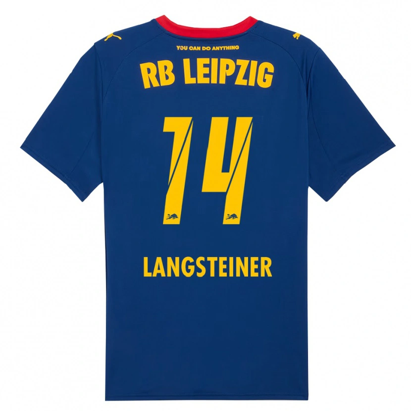 Danxen Mulher Camisola Toni Langsteiner #14 Marinho Vermelho Alternativa 2025/26 Camisa Brasil