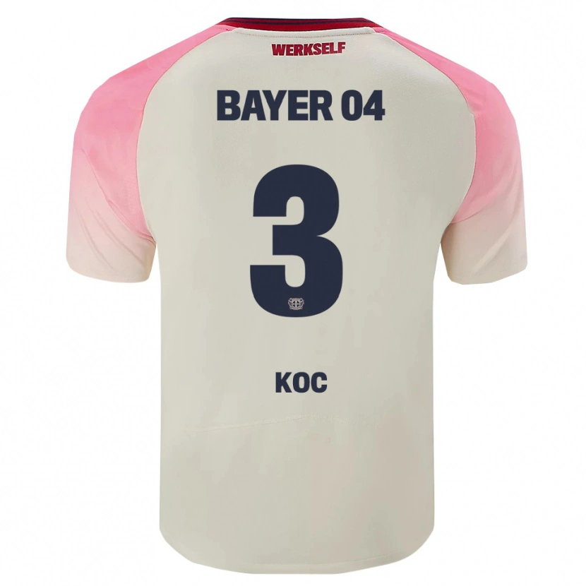 Danxen Mulher Camisola Halil Koç #3 Rosa Branco Sujo Alternativa 2025/26 Camisa Brasil