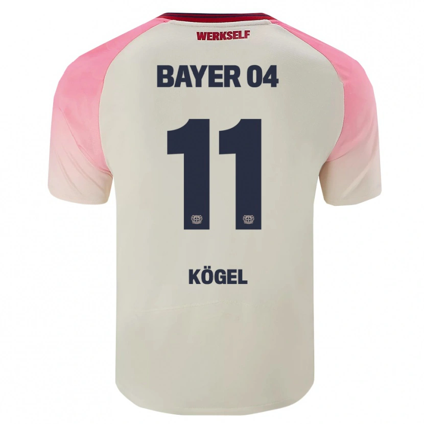 Danxen Mulher Camisola Kristin Kögel #11 Rosa Branco Sujo Alternativa 2025/26 Camisa Brasil
