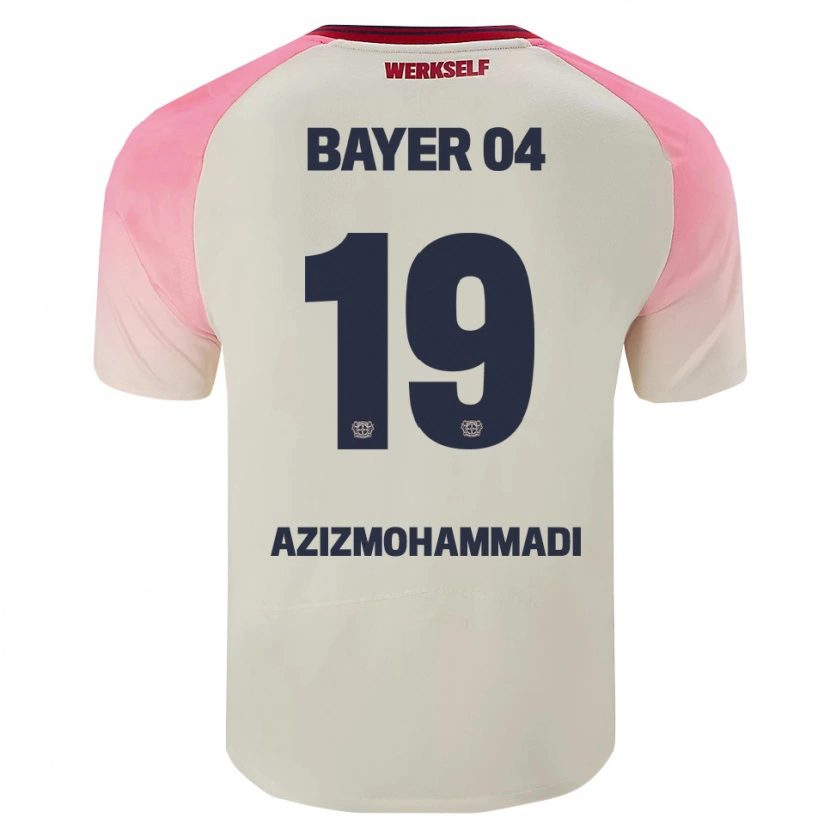Danxen Mulher Camisola Mick Azizmohammadi #19 Rosa Branco Sujo Alternativa 2025/26 Camisa Brasil