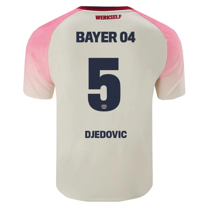 Danxen Mulher Camisola Melis Djedovic #5 Rosa Branco Sujo Alternativa 2025/26 Camisa Brasil