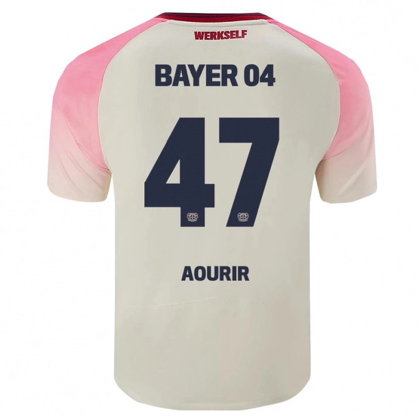Danxen Mulher Camisola Ayman Aourir #47 Rosa Branco Sujo Alternativa 2025/26 Camisa Brasil