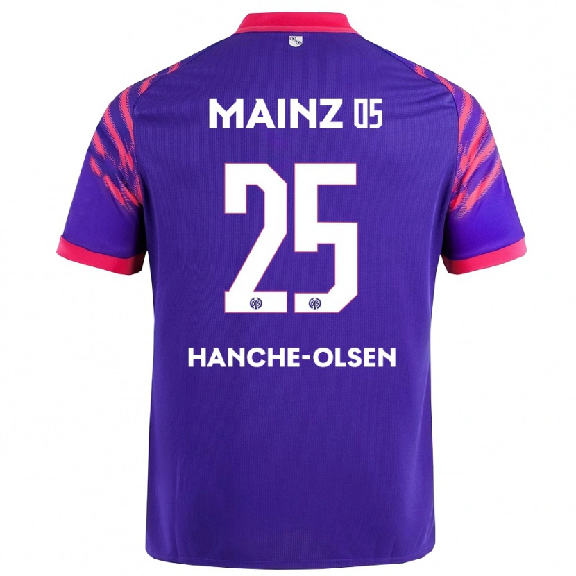Danxen Mulher Camisola Andreas Hanche-Olsen #25 Marinho Rosa Alternativa 2025/26 Camisa Brasil