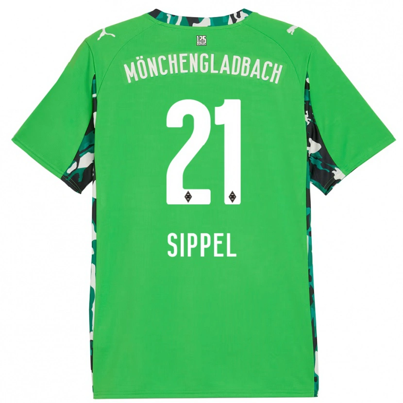 Danxen Mulher Camisola Tobias Sippel #21 Verde Preto Alternativa 2025/26 Camisa Brasil