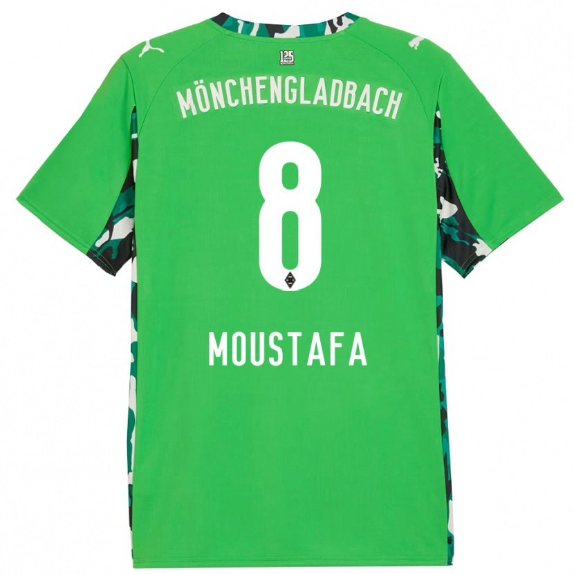 Danxen Mulher Camisola Moustafa Ashraf Moustafa #8 Verde Preto Alternativa 2025/26 Camisa Brasil