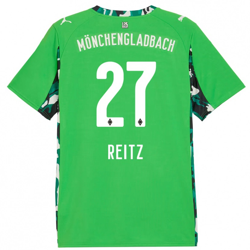 Danxen Mulher Camisola Rocco Reitz #27 Verde Preto Alternativa 2025/26 Camisa Brasil