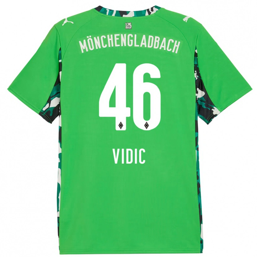 Danxen Mulher Camisola Nico Vidic #46 Verde Preto Alternativa 2025/26 Camisa Brasil