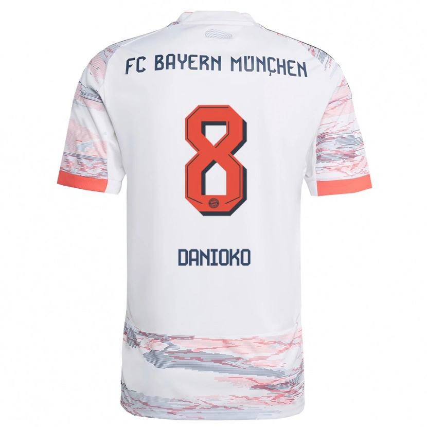 Danxen Mulher Camisola Leeron Danioko #8 Branco Cinza Alternativa 2025/26 Camisa Brasil