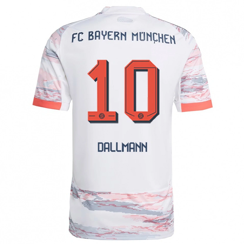 Danxen Mulher Camisola Linda Dallmann #10 Branco Cinza Alternativa 2025/26 Camisa Brasil
