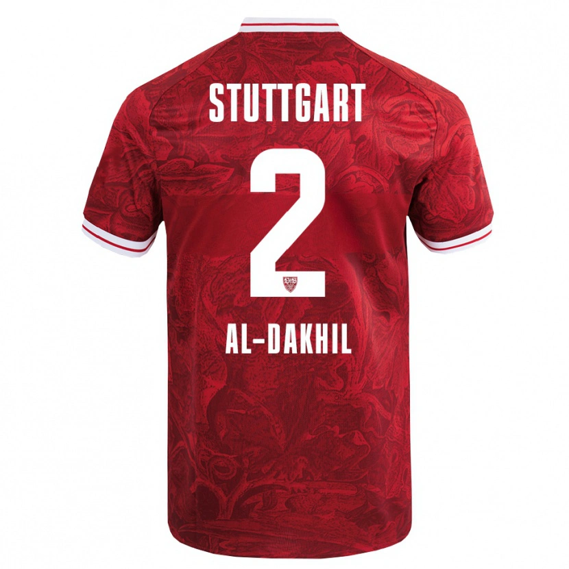 Danxen Mulher Camisola Ameen Al-Dakhil #2 Vermelho Preto Alternativa 2025/26 Camisa Brasil