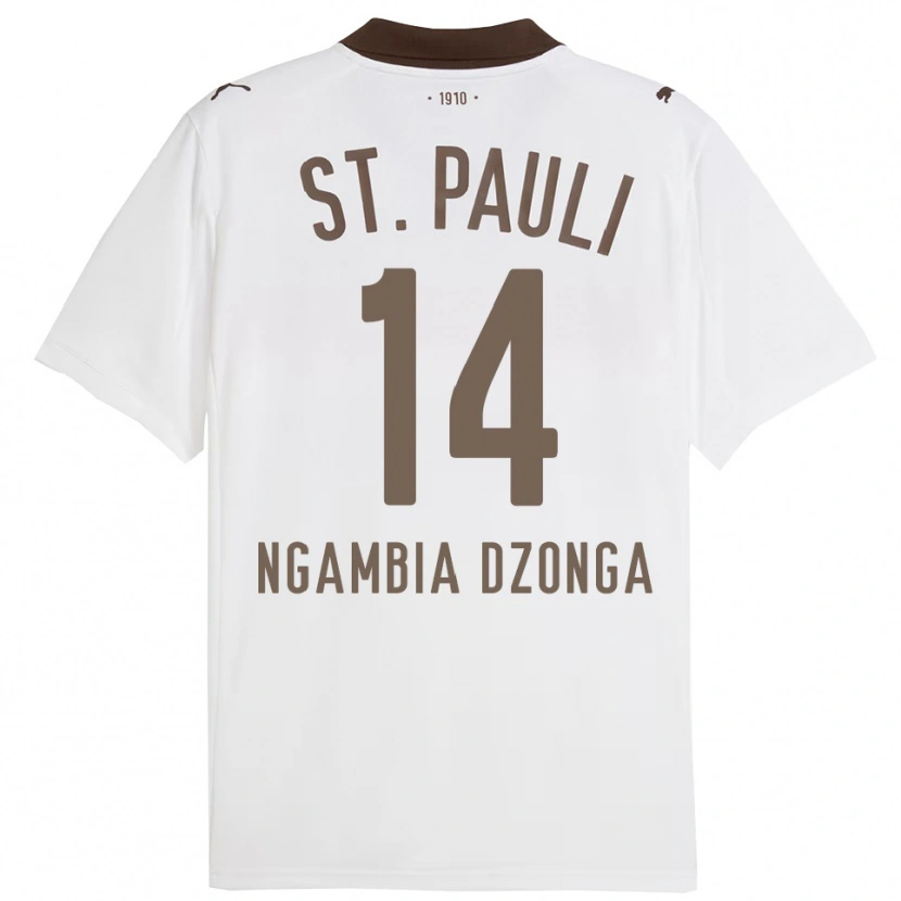 Danxen Mulher Camisola Sisco Ngambia Dzonga #14 Branco Vermelho Alternativa 2025/26 Camisa Brasil