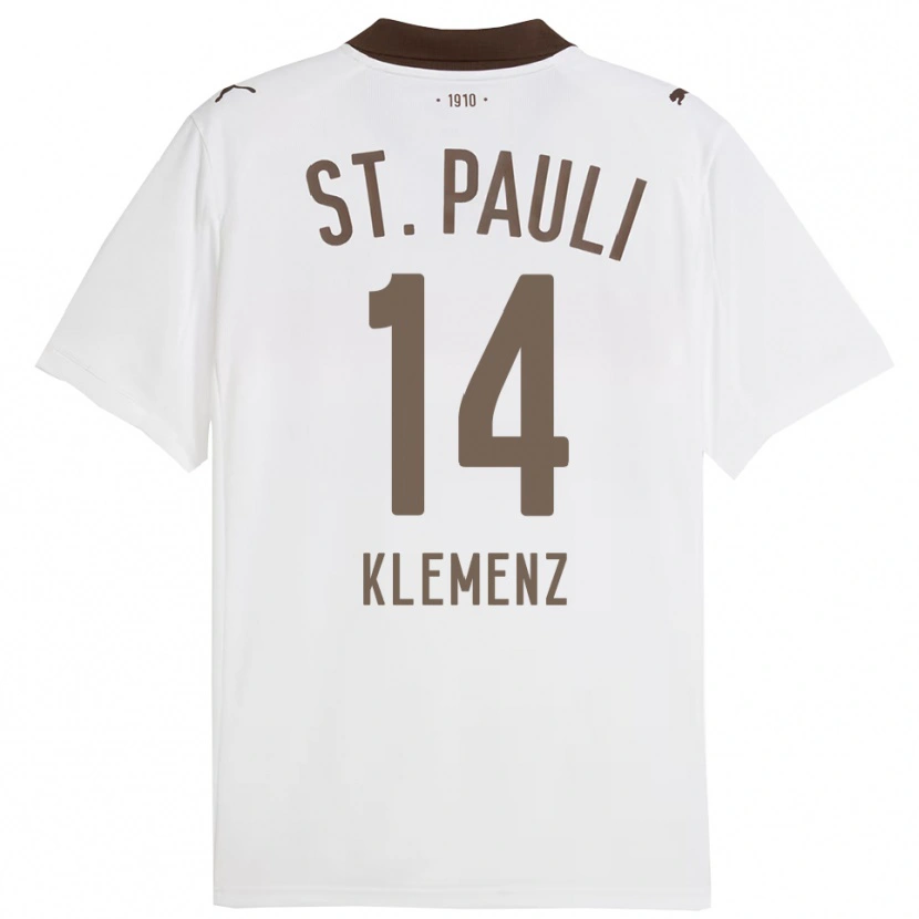Danxen Mulher Camisola Julian Klemenz #14 Branco Vermelho Alternativa 2025/26 Camisa Brasil