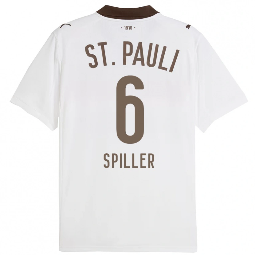 Danxen Mulher Camisola Nele Spiller #6 Branco Vermelho Alternativa 2025/26 Camisa Brasil