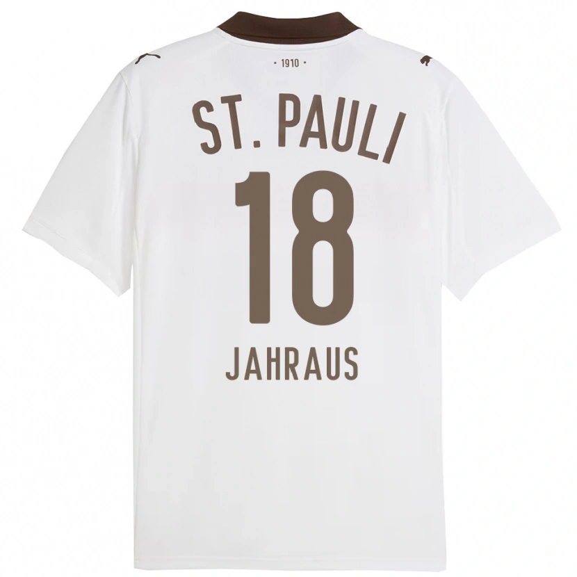 Danxen Mulher Camisola Luis Jahraus #18 Branco Vermelho Alternativa 2025/26 Camisa Brasil