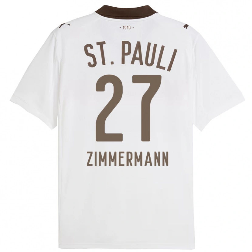 Danxen Mulher Camisola Tara Zimmermann #27 Branco Vermelho Alternativa 2025/26 Camisa Brasil