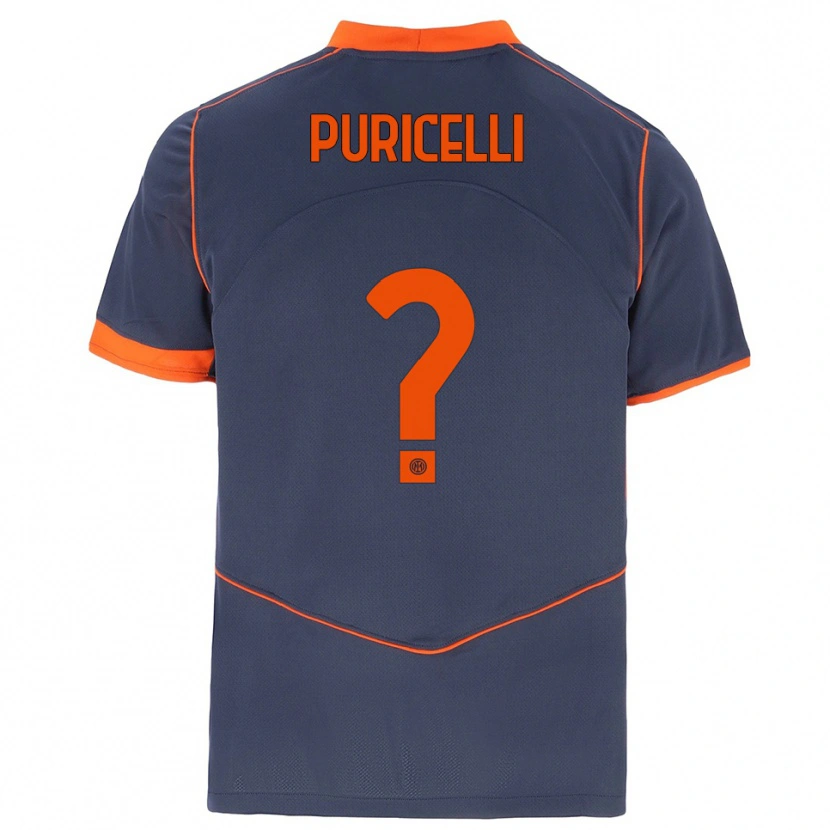 Danxen Mulher Camisola Lorenzo Puricelli #0 Cinza Laranja Terceiro 2025/26 Camisa Brasil