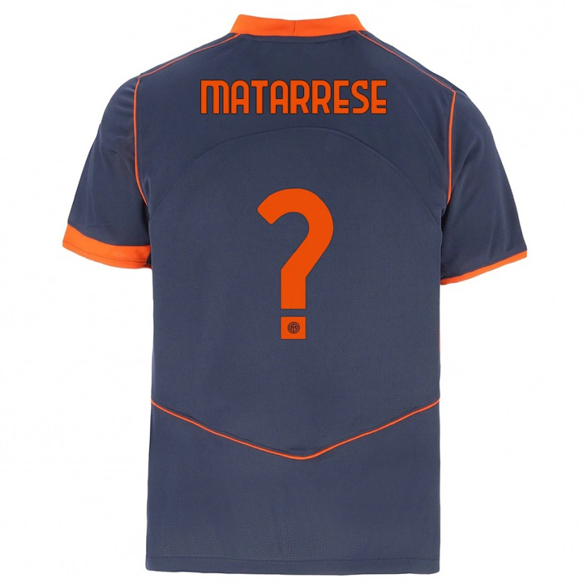 Danxen Mulher Camisola Thomas Matarrese #0 Cinza Laranja Terceiro 2025/26 Camisa Brasil