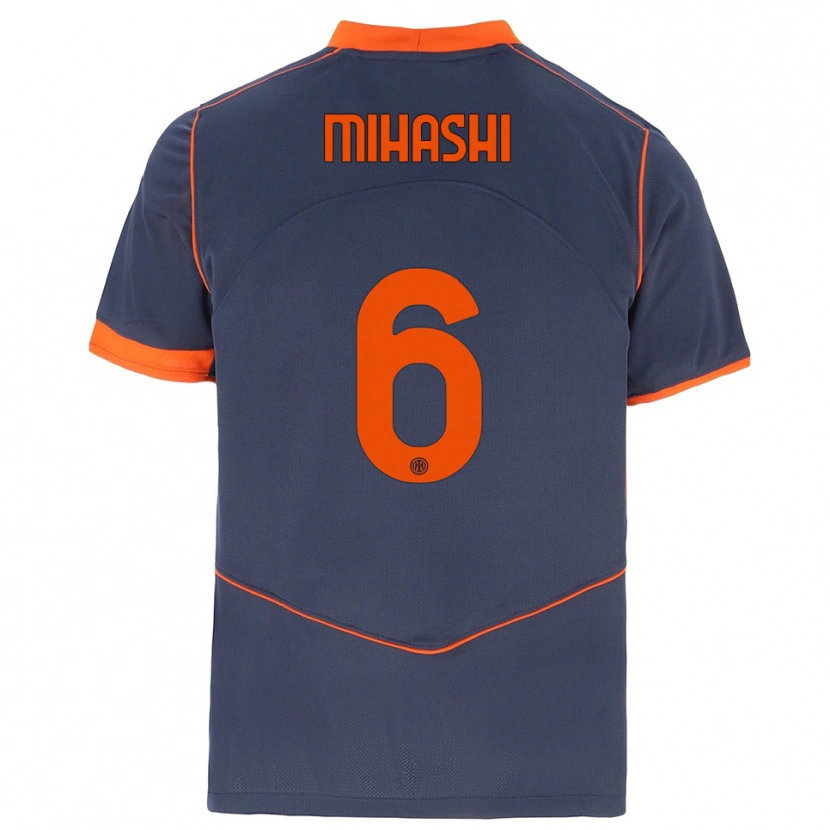 Danxen Mulher Camisola Mana Mihashi #6 Cinza Laranja Terceiro 2025/26 Camisa Brasil