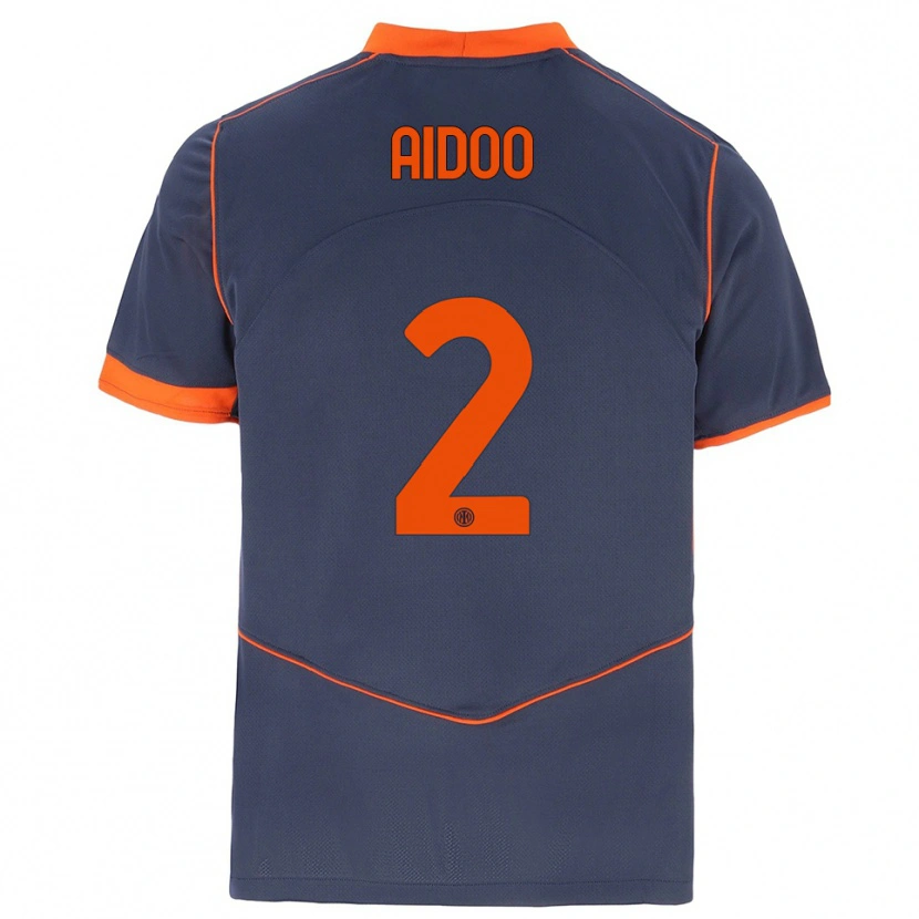 Danxen Mulher Camisola Mike Aidoo #2 Cinza Laranja Terceiro 2025/26 Camisa Brasil