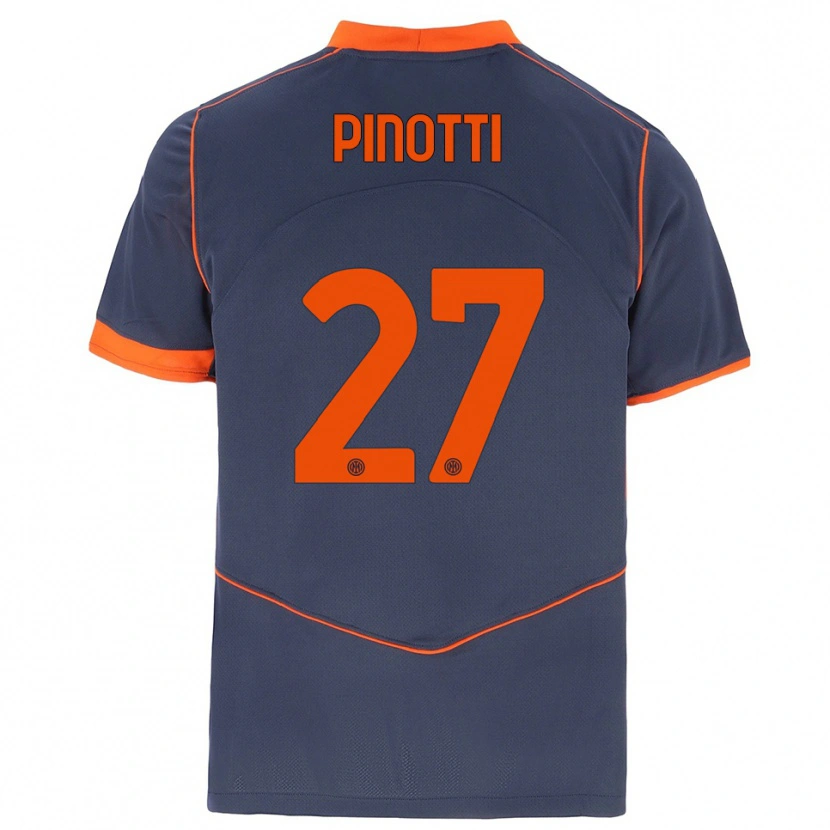 Danxen Mulher Camisola Manuel Pinotti #27 Cinza Laranja Terceiro 2025/26 Camisa Brasil