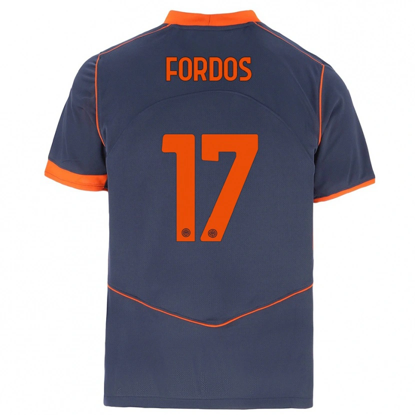 Danxen Mulher Camisola Beatrix Fördős #17 Cinza Laranja Terceiro 2025/26 Camisa Brasil