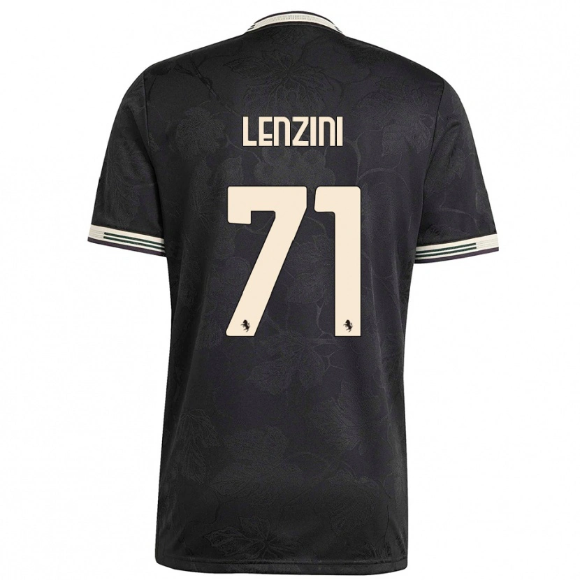 Danxen Mulher Camisola Martina Lenzini #71 Preto Branco Verde Terceiro 2025/26 Camisa Brasil