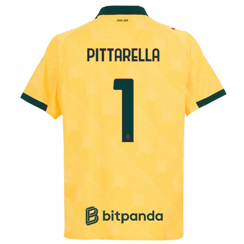 Danxen Mulher Camisola Matteo Pittarella #1 Amarelo Preto Terceiro 2025/26 Camisa Brasil