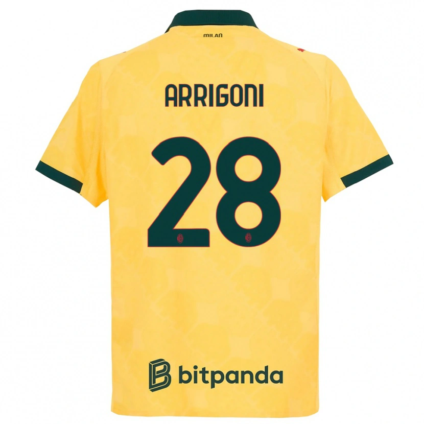 Danxen Mulher Camisola Giorgia Arrigoni #28 Amarelo Preto Terceiro 2025/26 Camisa Brasil