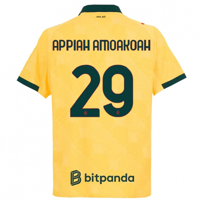 Danxen Mulher Camisola Karen Appiah Amoakoah #29 Amarelo Preto Terceiro 2025/26 Camisa Brasil