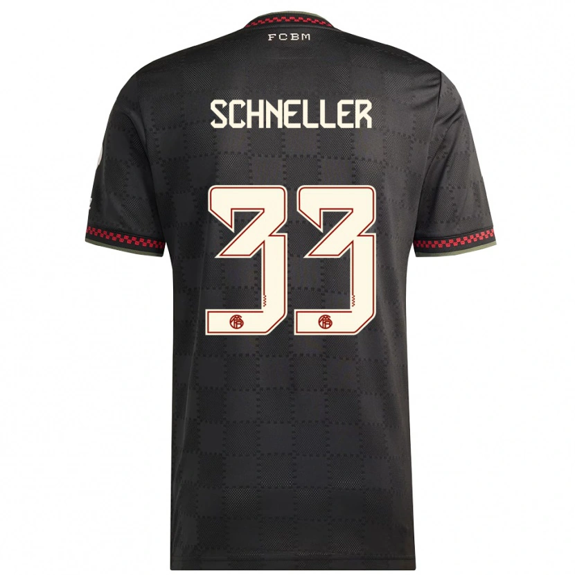 Danxen Mulher Camisola Lukas Schneller #33 Preto Branco Terceiro 2025/26 Camisa Brasil