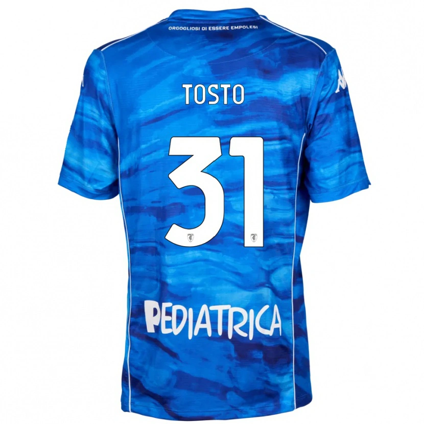 Danxen Criança Camisola Lorenzo Tosto #31 Azul Branco Principal 2025/26 Camisa Brasil