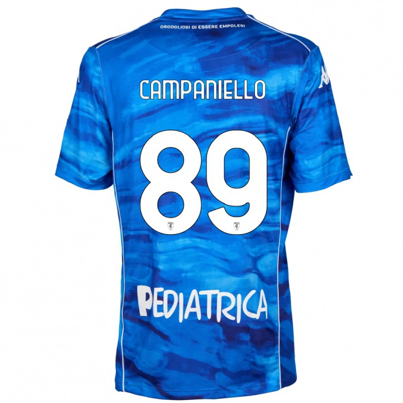 Danxen Criança Camisola Thomas Campaniello #89 Azul Branco Principal 2025/26 Camisa Brasil