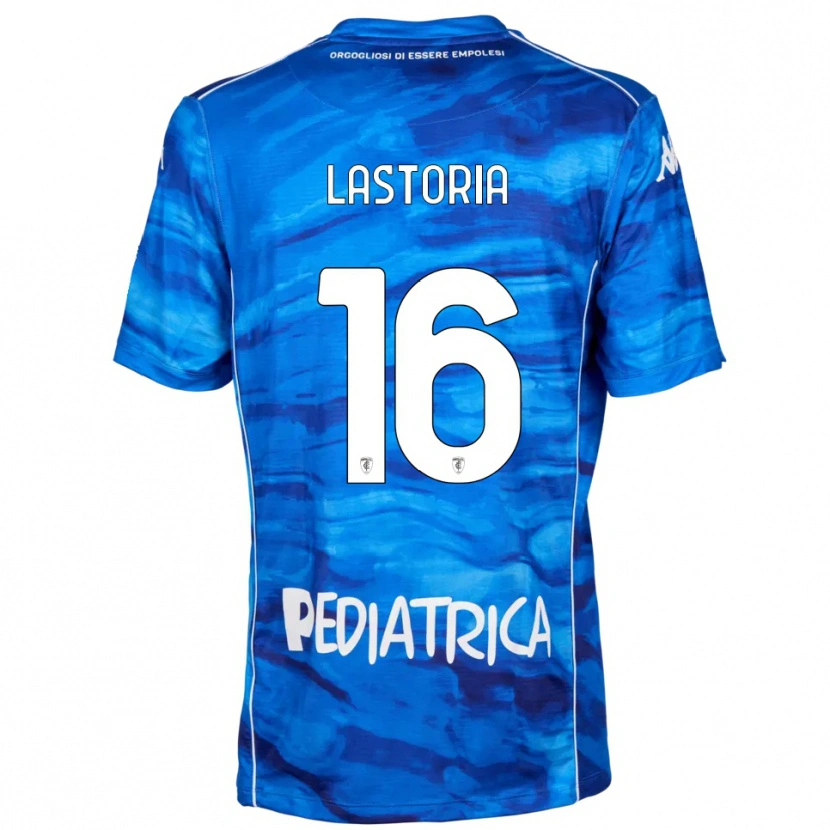 Danxen Criança Camisola Tommaso Lastoria #16 Azul Branco Principal 2025/26 Camisa Brasil